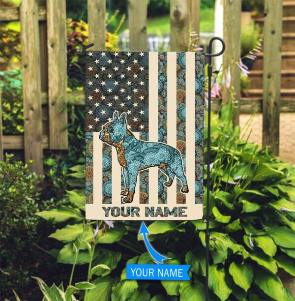 Boston Terrier Personalized Flag – Garden Dog Flag – Custom Dog Garden Flags – Outdoor Decoration