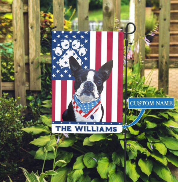 Boston Terrier Personalized Garden Flag – Garden Dog Flag – Custom Dog Garden Flags – Dog Gifts For Owners