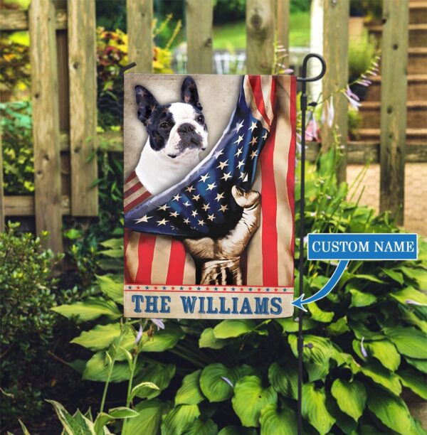 Boston Terrier Personalized Garden Flag – Garden Dog Flag – Custom Dog Garden Flags – Outdoor Decor