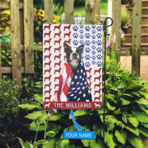 Boston Terrier Personalized Garden Flag Gift For Dog Lovers Custom Dog Garden Flags 5