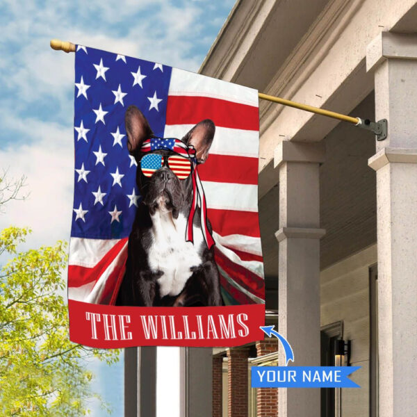 Boston Terrier Personalized House Flag – Garden Dog Flag – Custom Dog Garden Flags – Gift For Dog Lovers
