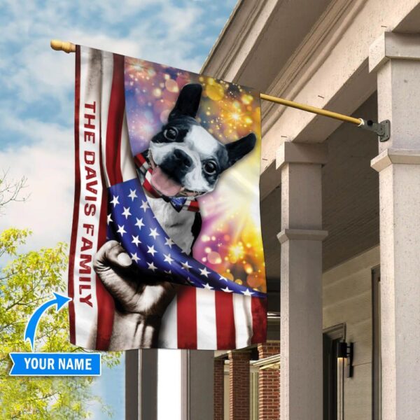 Boston Terrier Personalized House Flag – Garden Dog Flag – Dog Flag For House