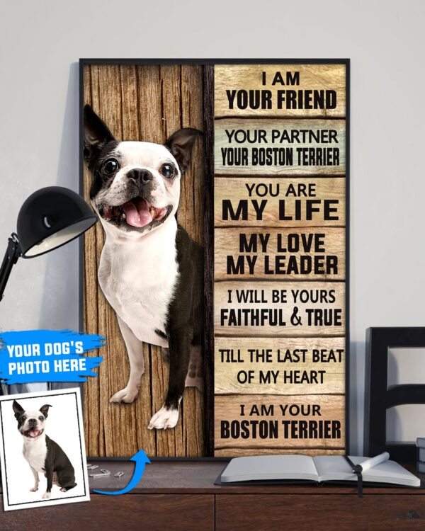 Boston Terrier Personalized Poster & Canvas – Dog Canvas Wall Art – Dog Lovers Gifts For Him Or Her