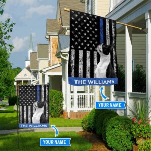 Boston Terrier Police Personalized Flag –…