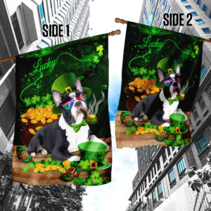 Boston Terrier St Patrick s Day Garden Flag Best Outdoor Decor Ideas St Patrick s Day Gifts 4