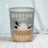 Boston Terrier Wash And Dry Laundry Basket – Dog Laundry Basket – Mother Gift – Gift For Dog Lovers