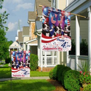 Boston Terriers Happy Independence Day Dog Flags Outdoor Dog Lovers Gifts for Him or Her 1