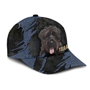 Bouvier Jean Background Custom Name Cap Classic Baseball Cap All Over Print Gift For Dog Lovers 2 jtqqmn