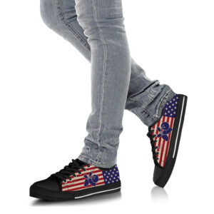 Bowling American Usa Flag Low Top Shoes Canvas Print Lowtop Trendy Fashion Casual Shoes Gift For Adults Malalan 4