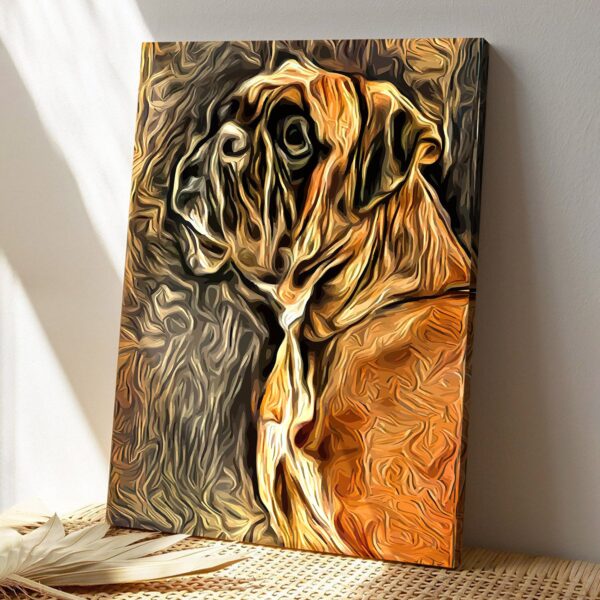 Boxer Dog Vintage Art – Dog Pictures – Dog Canvas Poster – Dog Wall Art – Gifts For Dog Lovers – Furlidays