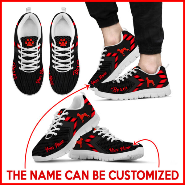 Boxer Dog Lover Shoes Simplify Style Sneakers Walking Shoes – Personalized Custom – Best Gift For Dog Lover