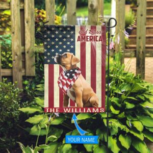 Boxer God Bless America Personalized Flag Garden Dog Flag Dog Flag For House 2
