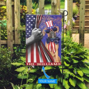 Boxer Independence Day Personalized Flag Garden Dog Flag Custom Dog Garden Flags 3