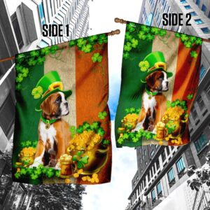 Boxer Irish St Patrick s Day Garden Flag Best Outdoor Decor Ideas St Patrick s Day Gifts 3