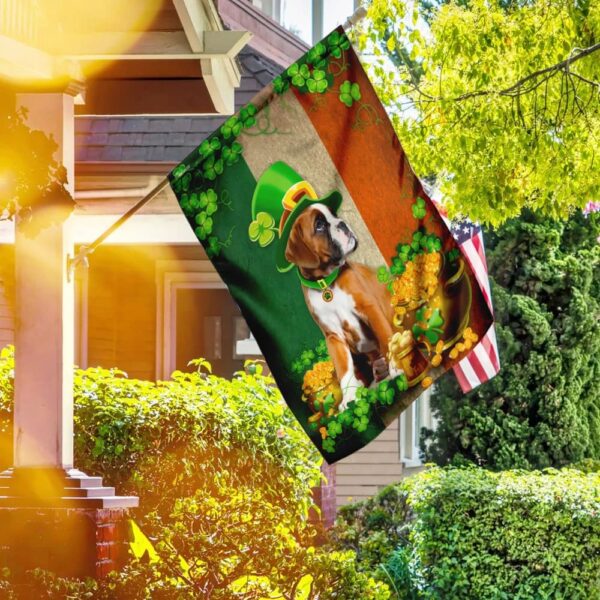 Boxer Irish St Patrick’s Day Garden Flag – Best Outdoor Decor Ideas – St Patrick’s Day Gifts