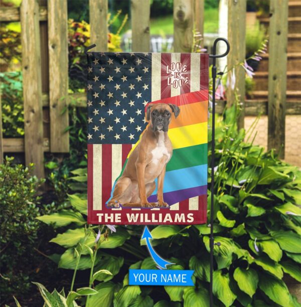 Boxer Lgbt Personalized Flag – Garden Dog Flag – Dog Flag For House