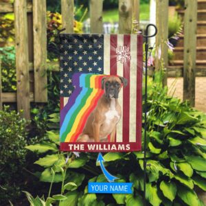 Boxer Lgbt Personalized House Flag Custom Dog Garden Flags Dog Flags Outdoor 2