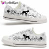 Boxer Paws Pattern Low Top Shoes  – Happy International Dog Day Canvas Sneaker – Owners Gift Dog Breeders