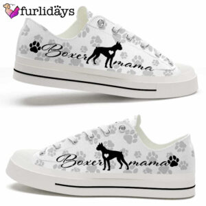 Boxer Paws Pattern Low Top Shoes…