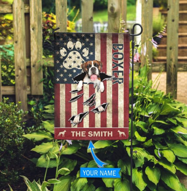 Boxer Personalized Flag – Garden Dog Flag – Custom Dog Garden Flags – Dog Gifts For Owners
