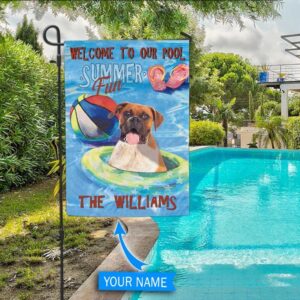Boxer Personalized Flag For Pools –…