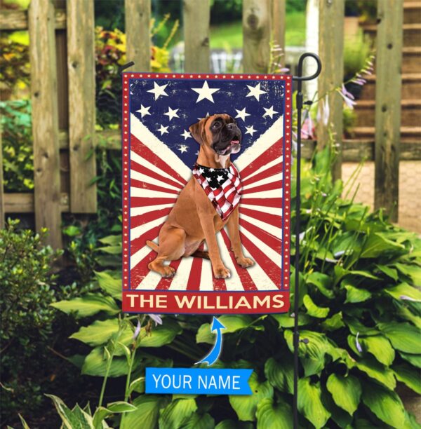 Boxer Personalized Garden Flag-House Flag – Custom Dog Garden Flags – Dog Flags Outdoor