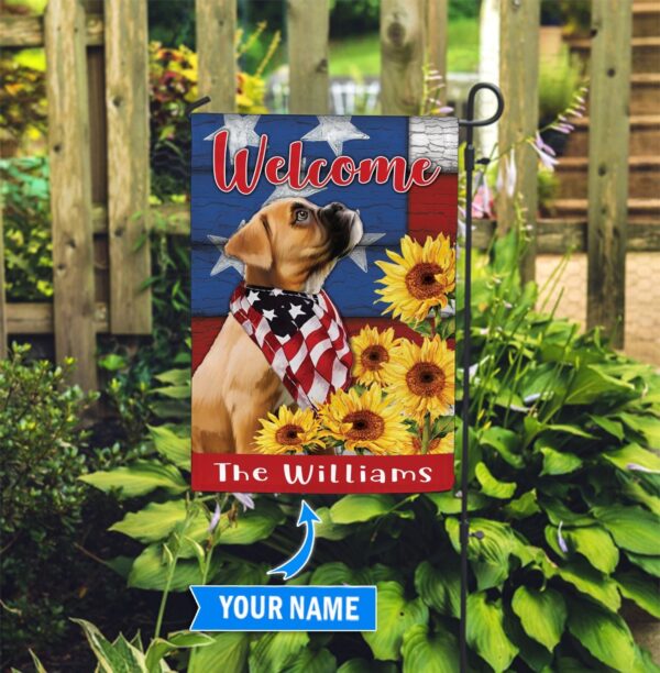 Boxer Personalized Garden Flag – Custom Dog Garden Flags – Dog Flags Outdoor