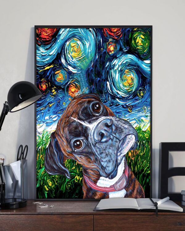 Boxer Poster & Matte Canvas – Dog Canvas Art – Poster To Print – Gift For Dog Lovers