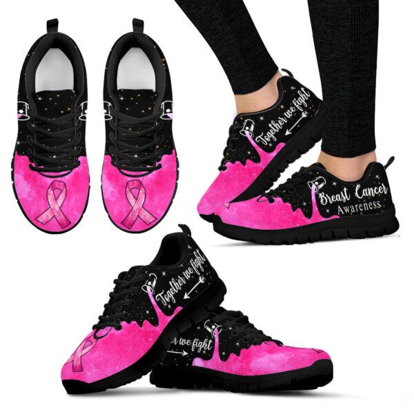 Breast Cancer Awareness Shoes Shoes Together We Fight Sneaker Walking Shoes – Best Gift For Men And Women Malalan