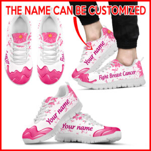 Breast Cancer Shoes Daisy Flower Fashion…