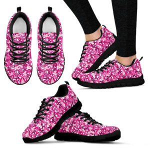 Breast Cancer Shoes Symbol Pattern Sneaker Walking Shoes Best Shoes For Men And Women Cancer Awareness Shoes 1
