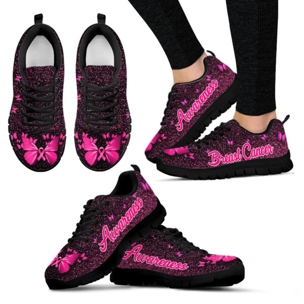 Breast Cancer Shoes Twinkle Sneaker Walking Shoes – Best Shoes For Men And Women – Cancer Awareness Shoes
