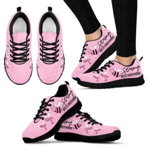 Breast Cancer Shoes Warrior Be Strong Sneaker Walking Shoes Best Shoes For Men And Women Cancer Awareness Shoes 1