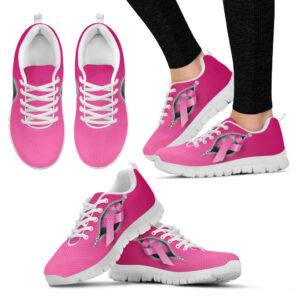 Breast Cancer Shoes Zipper Sneaker Walking Shoes Best Shoes For Men And Women Cancer Awareness Shoes Malalan 1