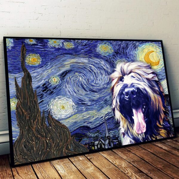 Briard Poster & Matte Canvas – Dog Wall Art Prints – Canvas Wall Art Decor