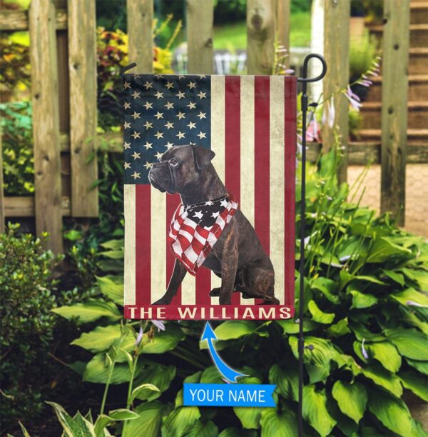Brindle Boxers Personalized Garden Flag – Garden Dog Flag – Custom Dog Garden Flags