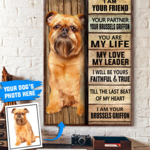 Brussels Griffon Personalized Poster Canvas Dog Canvas Wall Art Dog Lovers Gifts For Him Or Her 1