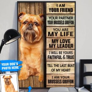 Brussels Griffon Personalized Poster Canvas Dog Canvas Wall Art Dog Lovers Gifts For Him Or Her 3