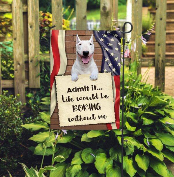 Bull Terrier Flag 3 – Dog Flags Outdoor – Dog Lovers Gifts for Him or Her