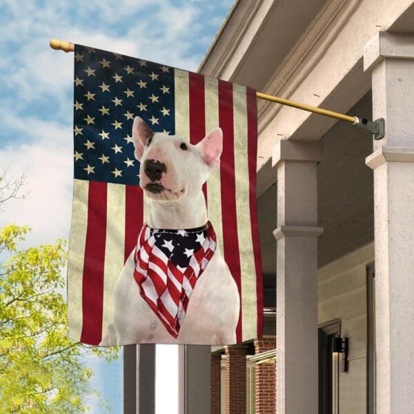Bull Terrier House Flag – Dog Flags Outdoor – Dog Lovers Gifts for Him or Her