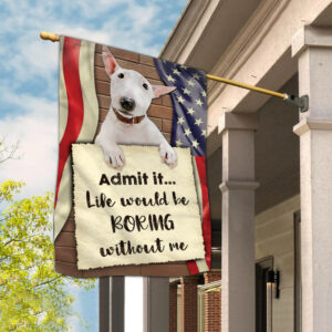 Bull Terrier House Flag 2 Dog Flags Outdoor Dog Lovers Gifts for Him or Her 3