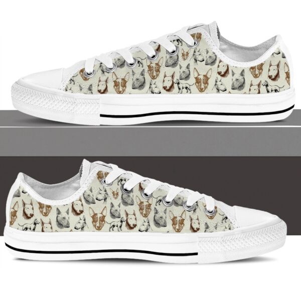 Bull Terrier Low Top Shoes – Low Top Sneaker – Sneaker For Dog Walking