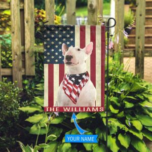 Bull Terrier Personalized Garden Flag –…