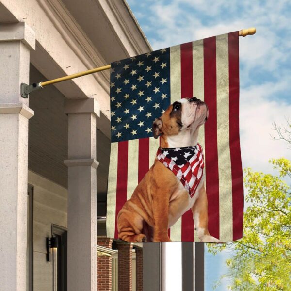 Bulldog House Flag – Dog Flags Outdoor – Dog Lovers Gifts for Him or Her