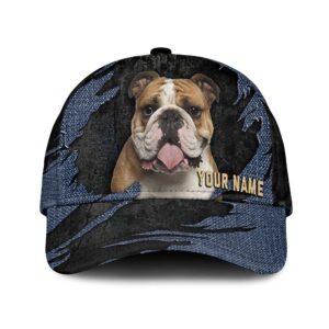 Bulldog Jean Background Custom Name &…