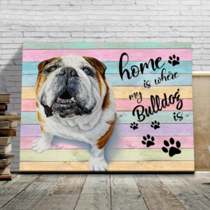 Bulldog Matte Canvas Dog Wall Art Poster To Print Housewarming Gifts 4