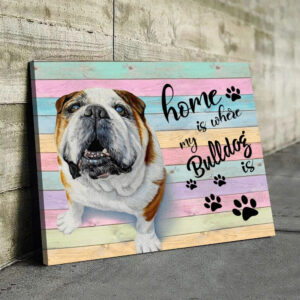 Bulldog Matte Canvas Dog Wall Art Poster To Print Housewarming Gifts 5