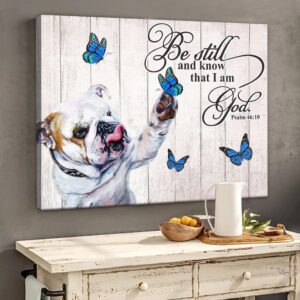 Bulldog Matte Canvas – Dog Wall…