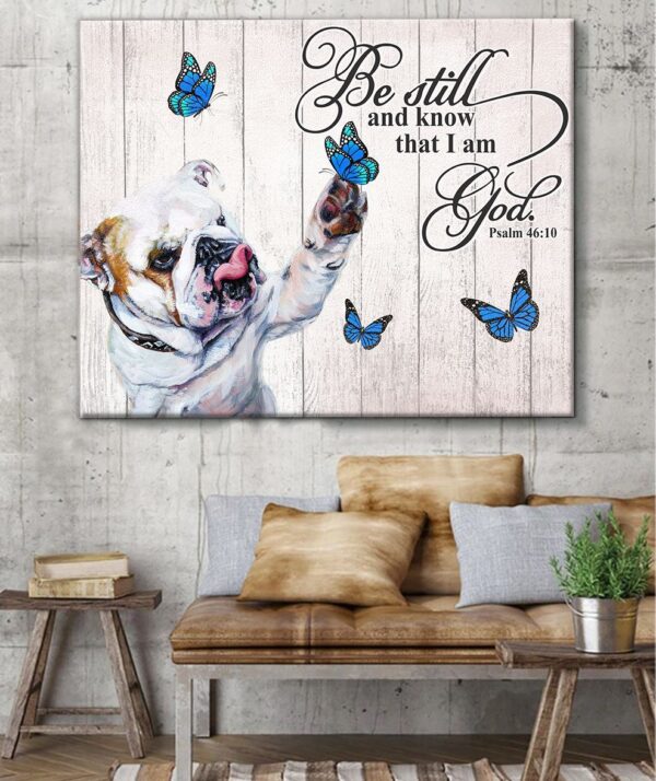 Bulldog Matte Canvas – Dog Wall Art Prints – Canvas Wall Art Decor