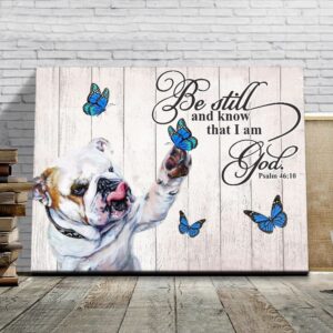 Bulldog Matte Canvas Dog Wall Art Prints Canvas Wall Art Decor 5